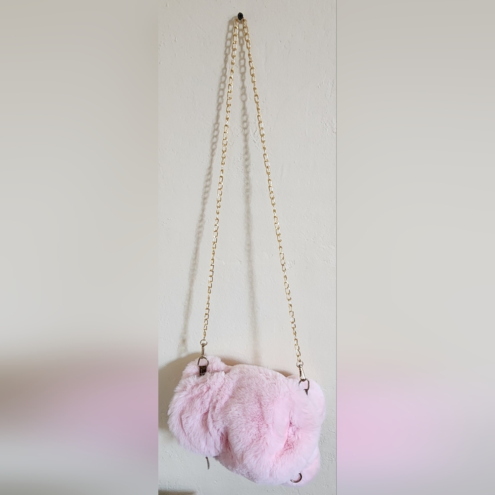 Cute Pink Plush Bear Bag - Picture 4 of 12